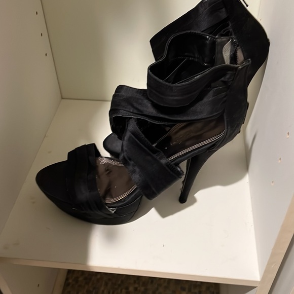 Le château heels satin black - Picture 3 of 4